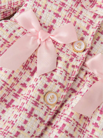 2 Pc Baby Girl Tweed Coat with Beret