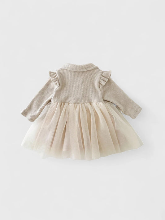 Baby Girl Long Sleeve Tulle Dress