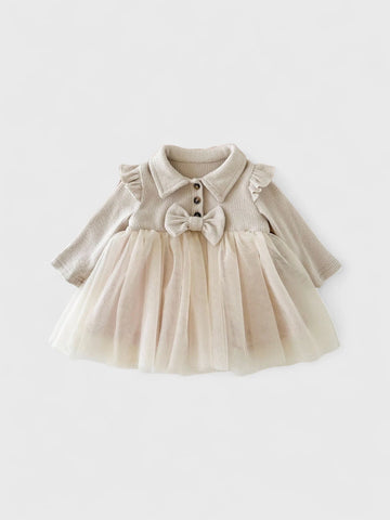 Baby Girl Long Sleeve Tulle Dress