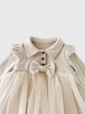 Baby Girl Long Sleeve Tulle Dress