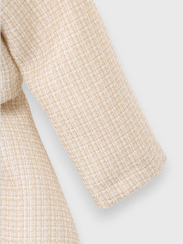 2 Pc Baby Girl Tweed Cardigan and Skirt Set