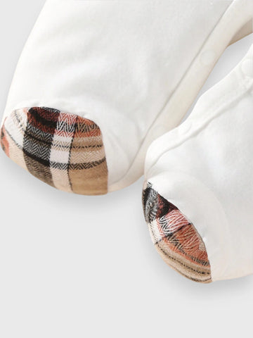 5 Pc Baby Boy Plaid Sleeper Gift Set