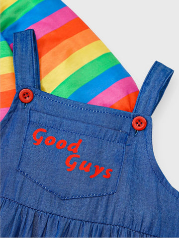 2 Pc Chucky Good Guys Doll Dress Costume