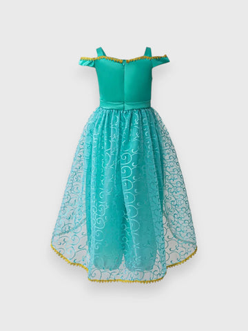 Girls Green Princess Costume