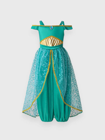 Girls Green Princess Costume