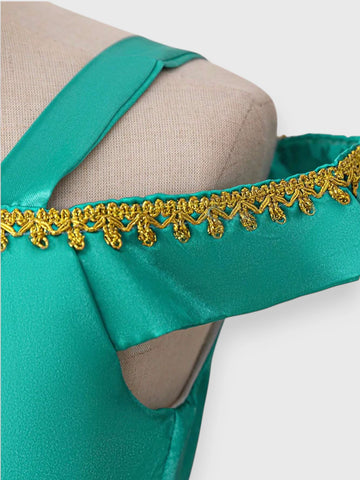 Girls Green Princess Costume