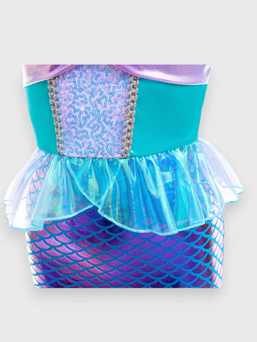 Girls Metallic Mermaid Costume