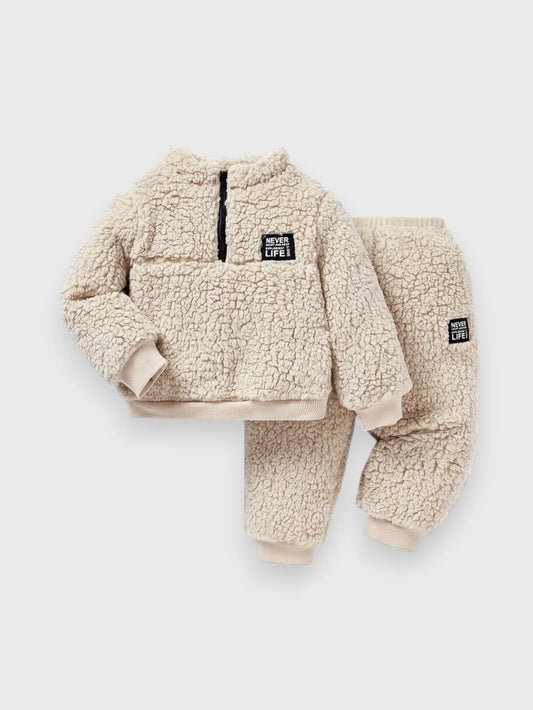 Baby Fleece Sherpa Quarter Zip Set