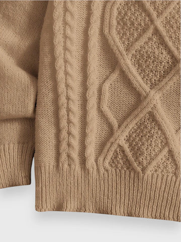 Baby Cable Knit Turtle Sweater