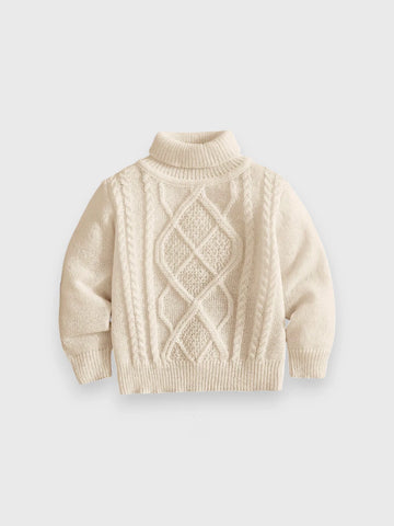 Baby Cable Knit Turtle Sweater