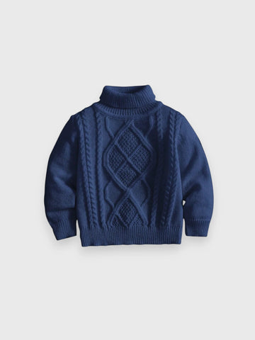 Baby Cable Knit Turtle Sweater
