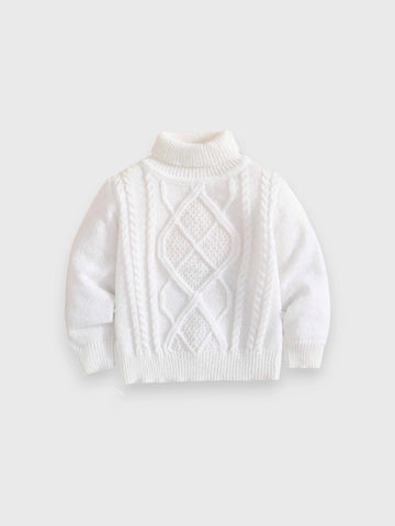 Baby Cable Knit Turtle Sweater
