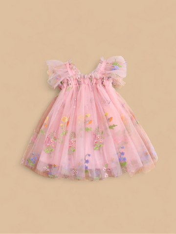 Girl Butterfly Wings Tulle Dress
