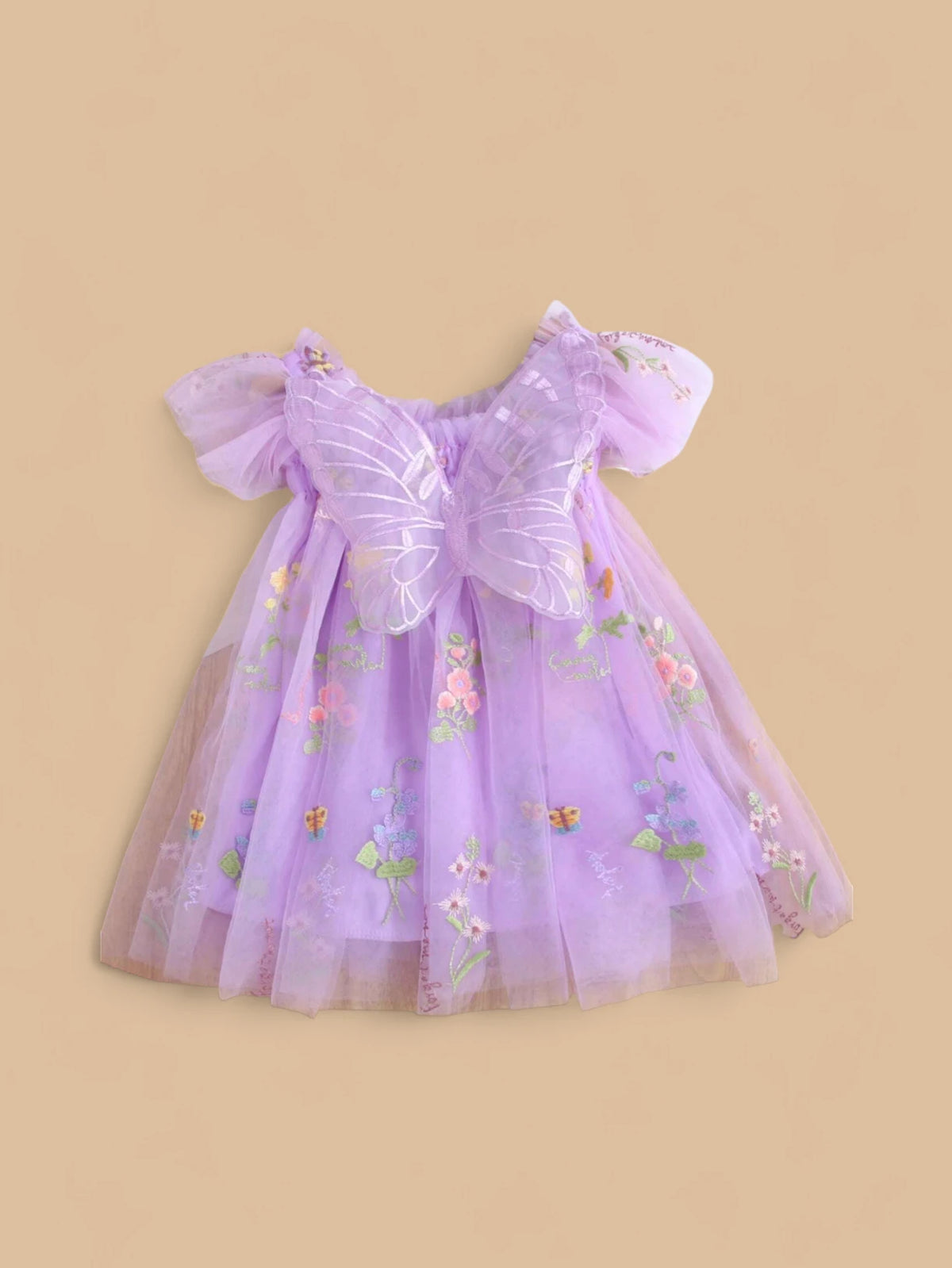 Girl Butterfly Wings Tulle Dress