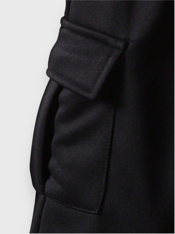 2 Pc Baby Printed Fleece Hoodie Cargo Pants