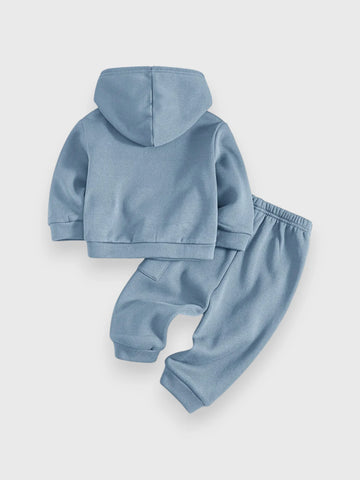 2 Pc Baby Hoodie Cargo Sweatsuit