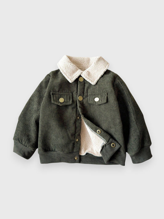 Baby Boy Corduroy Shearling Jacket