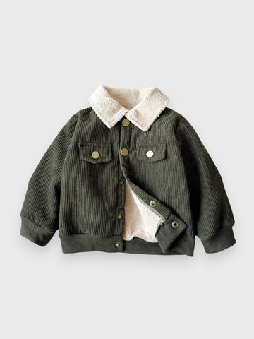 Baby Boy Corduroy Shearling Jacket