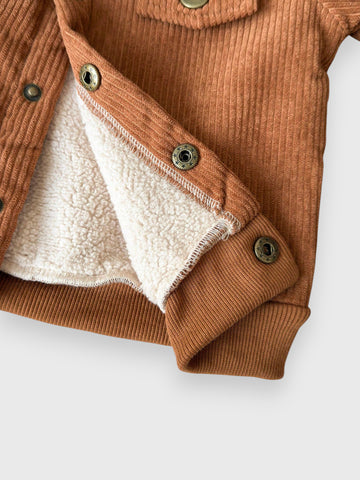 Baby Boy Corduroy Shearling Jacket