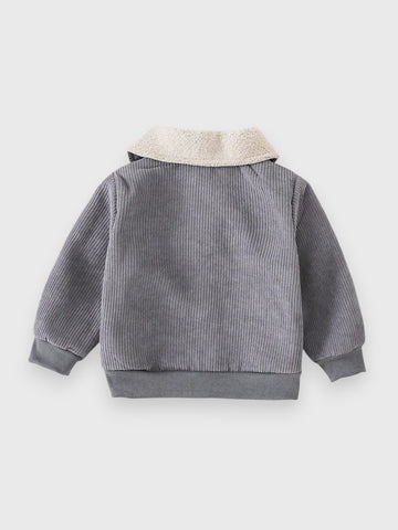 Baby Boy Corduroy Shearling Jacket