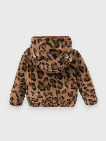 Baby Girl Cheetah Fleece Jacket