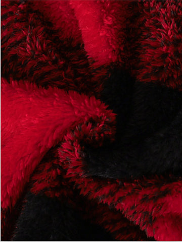 Baby Girl Buffalo Plaid Fleece Swing Coat