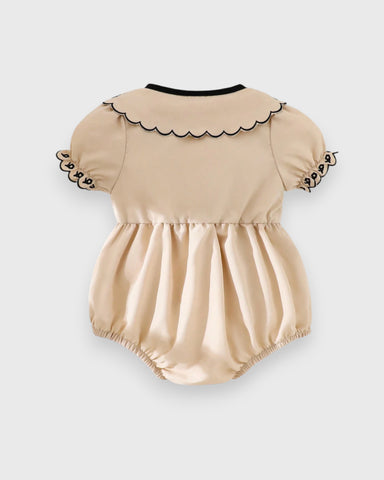 Baby Girl Scallop Trim Bodysuit
