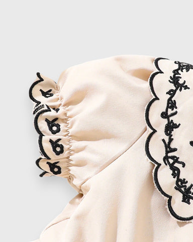 Baby Girl Scallop Trim Bodysuit