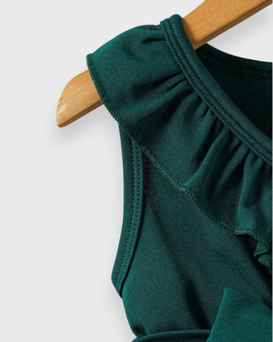 Baby Girls Crossover Dress with Ombre Tull Mesh Star Confetti Skirt