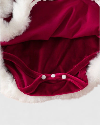 2 Pc Baby Girl Santa Baby Dress