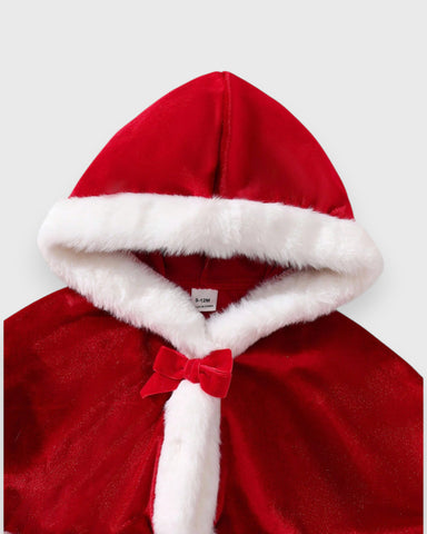 2 Pc Baby Girl Misses Clause Dress & Capelet