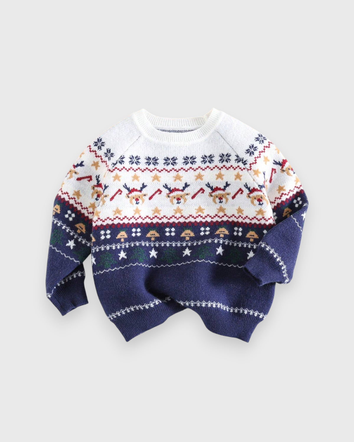 Baby Knitted Holiday Reindeer Sweater