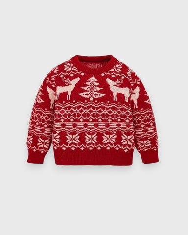 Baby Knitted Holiday Fair Isle Sweater