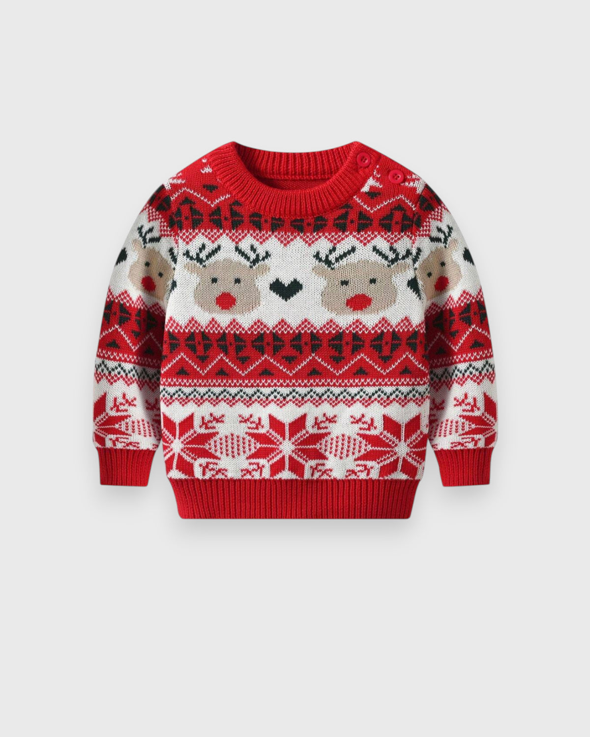 Baby Knitted Rudolph Fair Isle Sweater