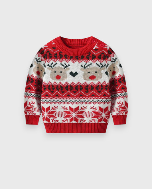 Baby Knitted Rudolph Fair Isle Sweater