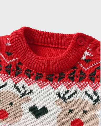 Baby Knitted Rudolph Fair Isle Sweater