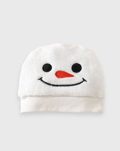 2 Pc Baby Velvet Snowman Bodysuit