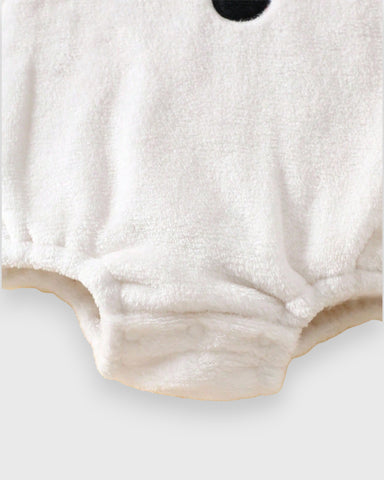 2 Pc Baby Velvet Snowman Bodysuit