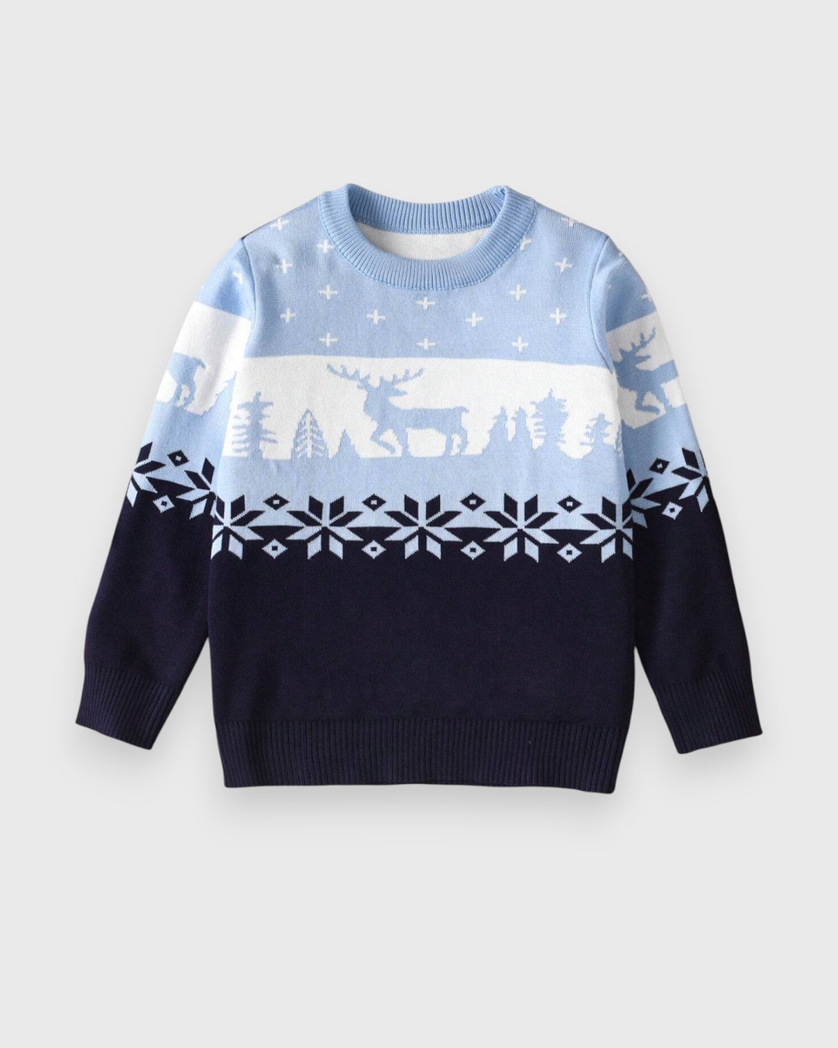Boys Snowflake Reindeer Sweater