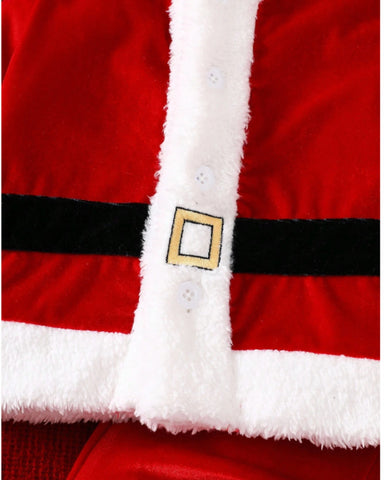 3 Pc Baby Santa Clause Fleece Costume