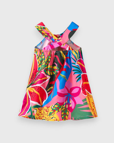 Baby Girl Tropical Leaf Summer Dress