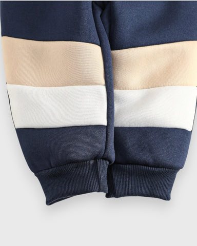 2 Pc Baby Color Block Sweat Suit