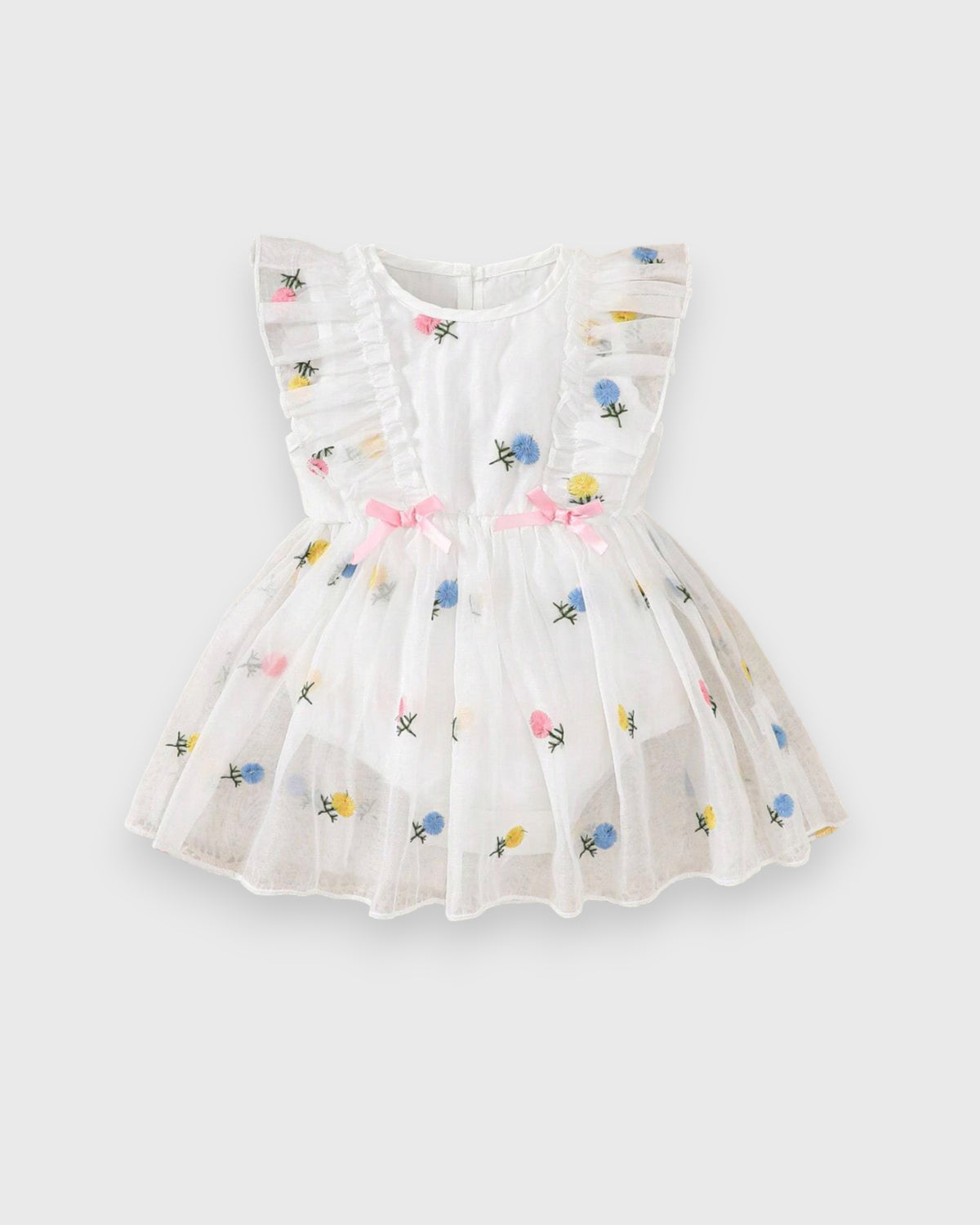 Baby Girl Dandelion Emb Ruffle Dress