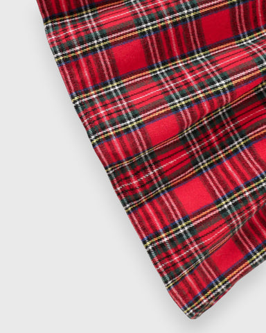 Girls 2 Pc Faux Plaid Overall Dress With Beret