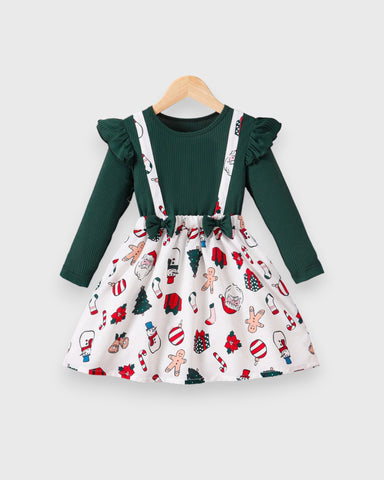 Girls Festive Holiday Season Dress