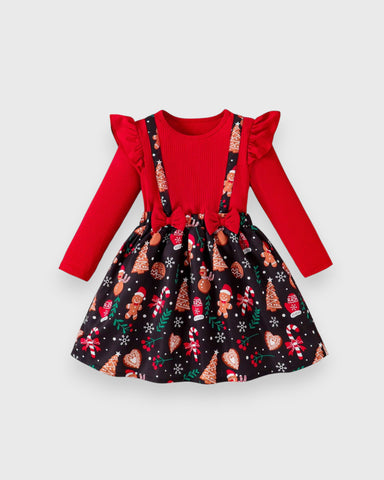 Girls Festive Holiday Season Dress