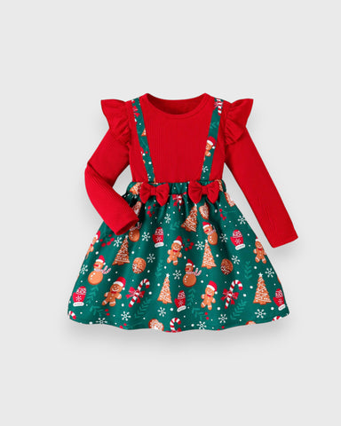 Girls Festive Holiday Season Dress