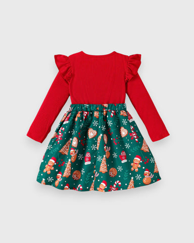 Girls Festive Holiday Season Dress
