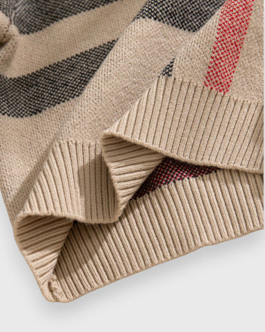 Baby Boy Nova Check Collar Sweater