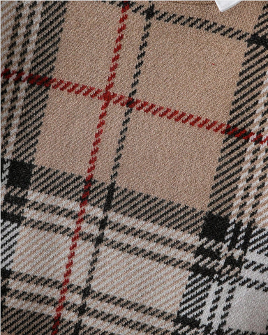 Toddler Boys Plaid Crew neck Knit Collared Sweater